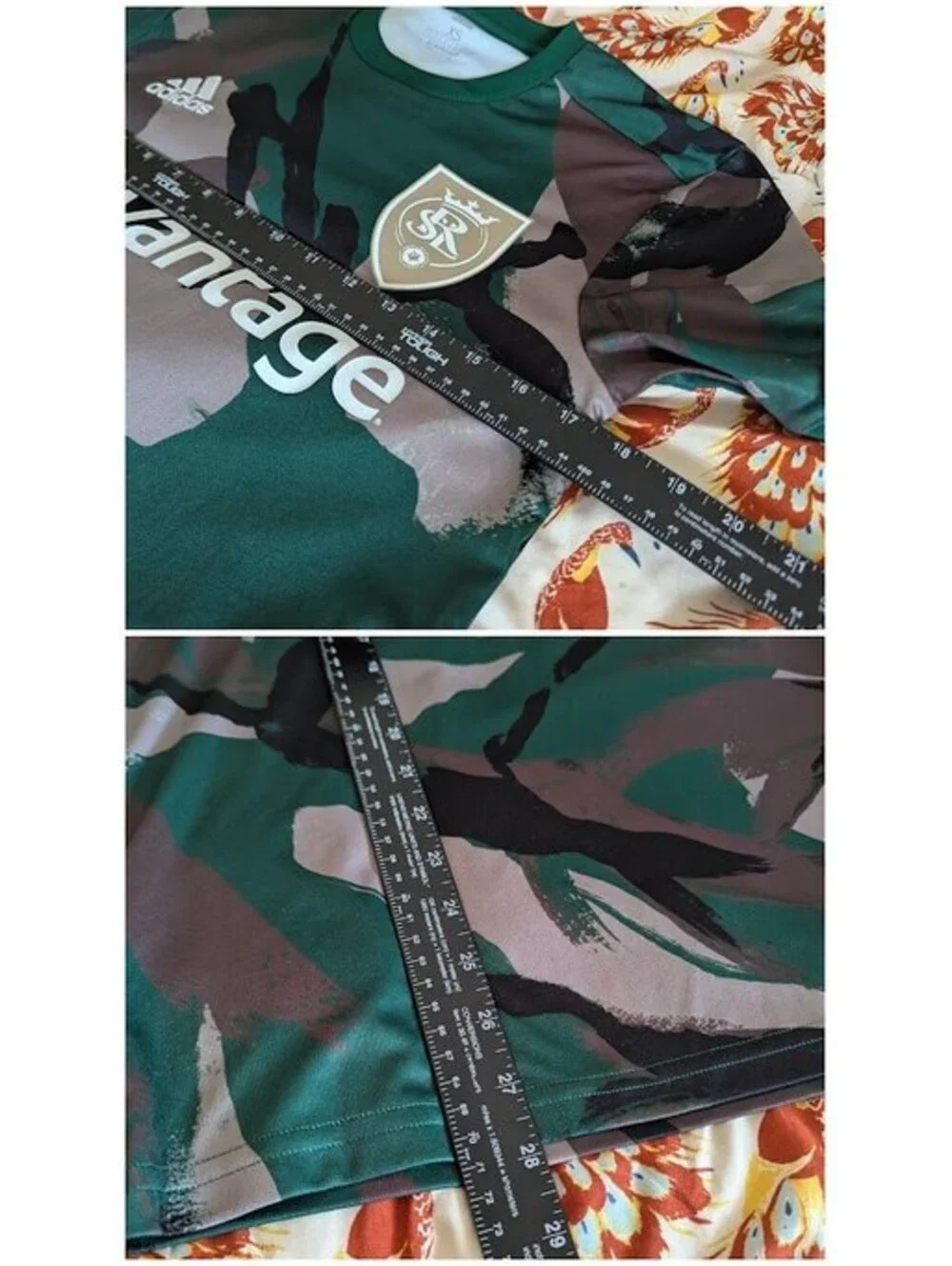 Official 2021 Real Salt Lake MLS Camo Football Soccer Jersey Adidas XS Aeroready